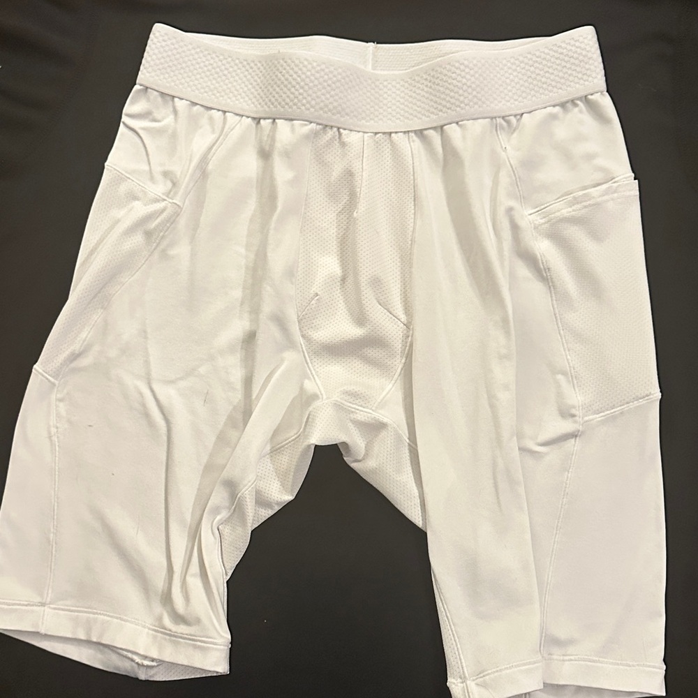 Old Navy White Athletic Mesh Training Shorts